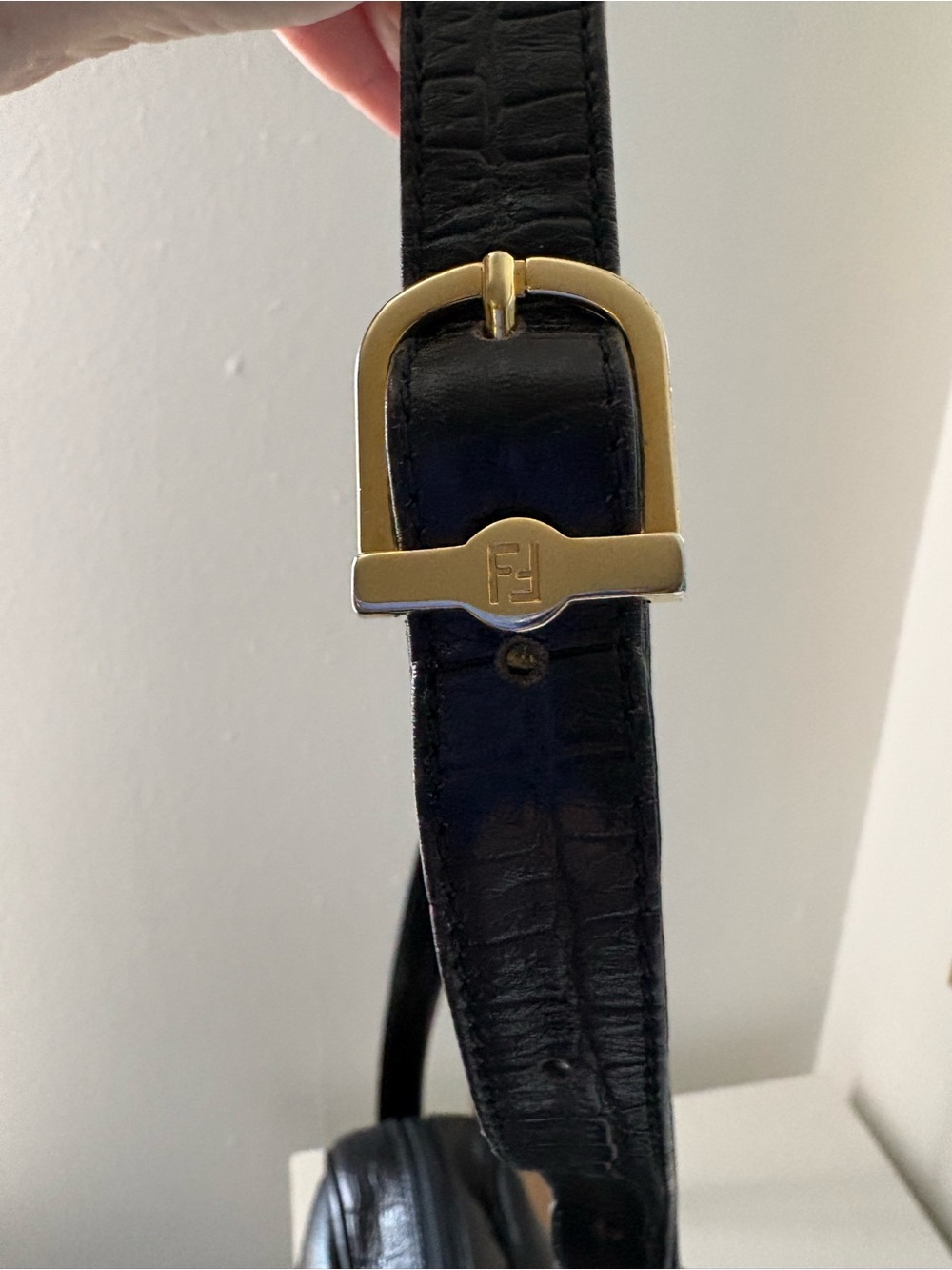 FENDI Black Leather Crossbody Bag - Picture 7 of 16